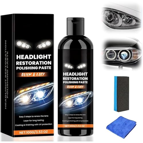 ヘッドライトクリーナー 黄ばみ 【2025新型】くすみ 黄ばみ取り ヘッドライト磨き 洗車用品 簡単 ヘッドライト コーティング 車に無害 車のヘッドライト修復キット