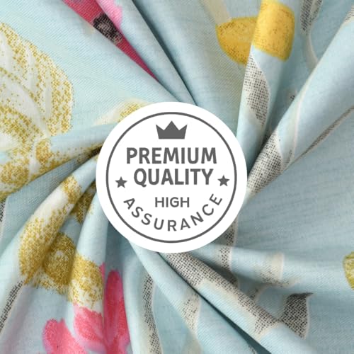 Image of Mafatlal Plush 140 GSM Double Bed Sheet | Lightweight Microfiber | 90 x 100 Inches | Queen Size | Skin-Friendly, Long-Lasting Comfort | Sky Blue