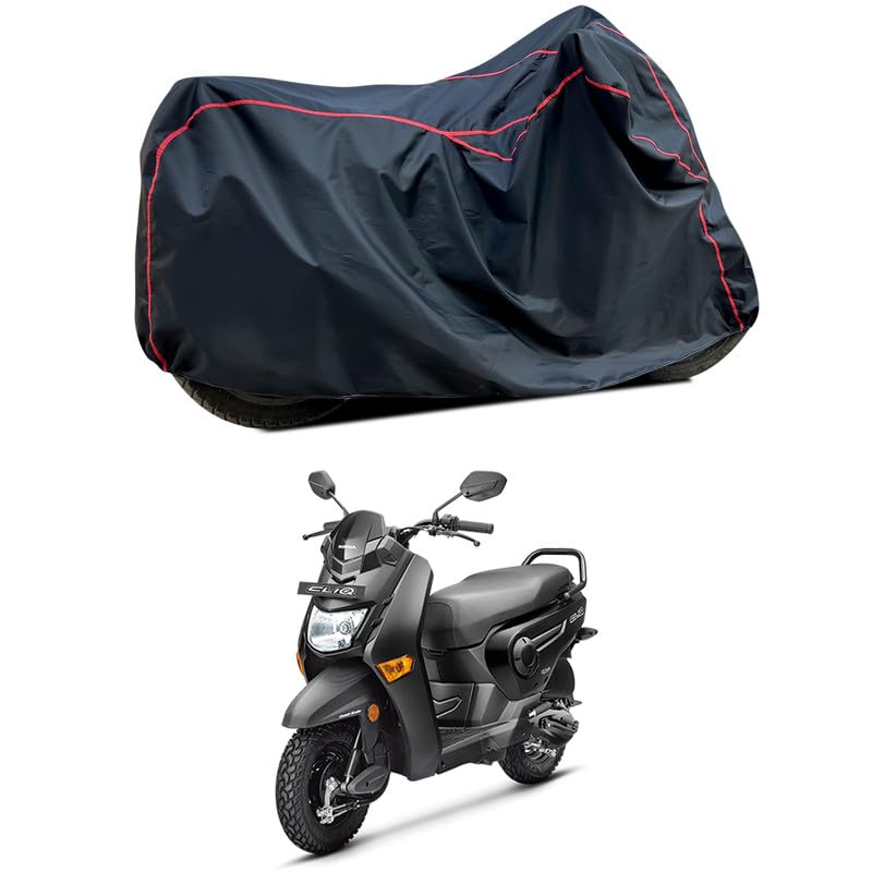 Image of Waterproof Scooter Cover Compatible with Honda CLIQ Fabric UV Protection (Black)