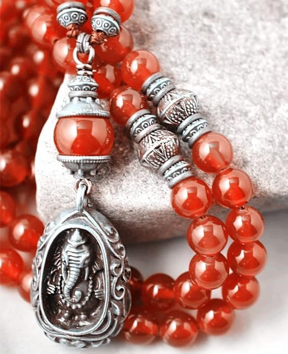 Miniatura 4 de Zenkeeper Alrededor de 180 cuentas de cornalina para hacer joyas de 0.157 pulgadas (0.157 in) piedras preciosas sueltas