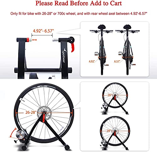 Rollentrainer Sportneer Fahrradtrainer aus Stahl für Indoor-Training