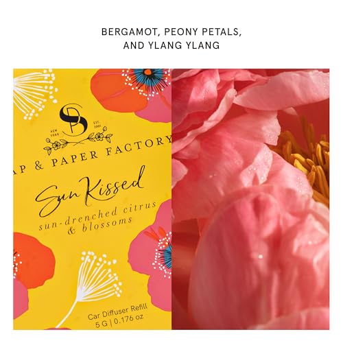 Image of Pura and Soap & Paper Factory Collab - Scent Refill - Fragrance for Pura Car Diffuser - Clean & Luxurious Scent Refill - Long-Lasting Fragrance for 30 Days - Spring & Summer Car Accessory - Sun Kissed