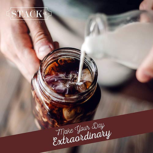 Organic Cold Brew Coffee Coarse Ground 12 Oz - Colombian Supremo Reserve Flavor Dark Roast Coarse Grind - 100% Arabica Beans - Handcrafted, Single Origin, Micro Roast, Direct Trade – By Stack Street #TOP5