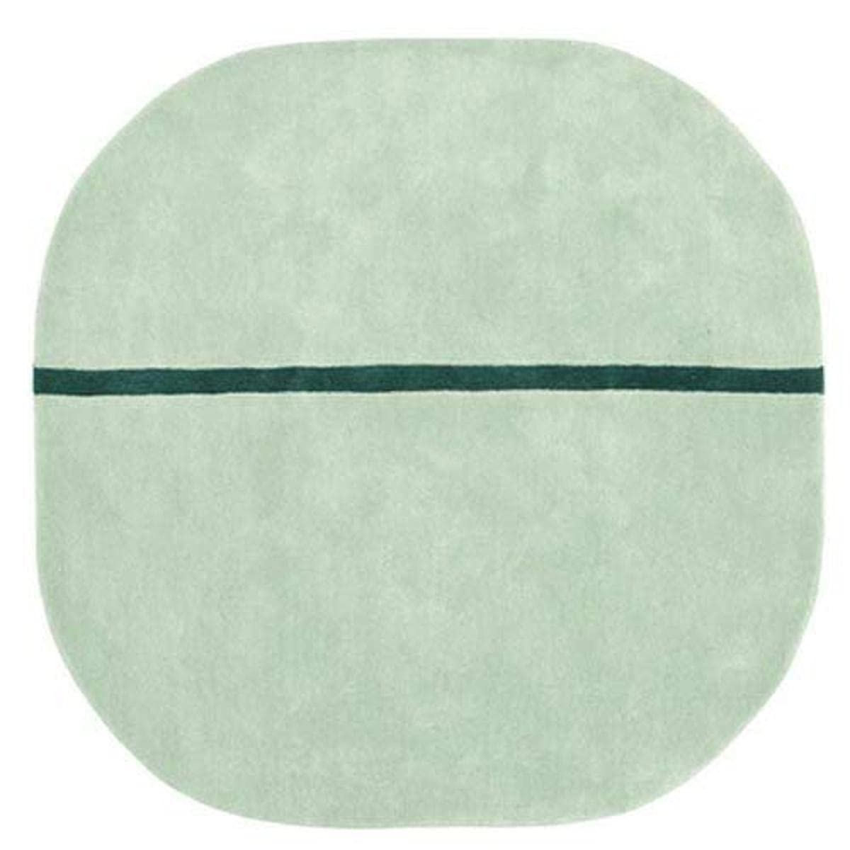 Tapis de protection Normann Copenhagen Oona vert menthe 140x140 cm pour un salon design