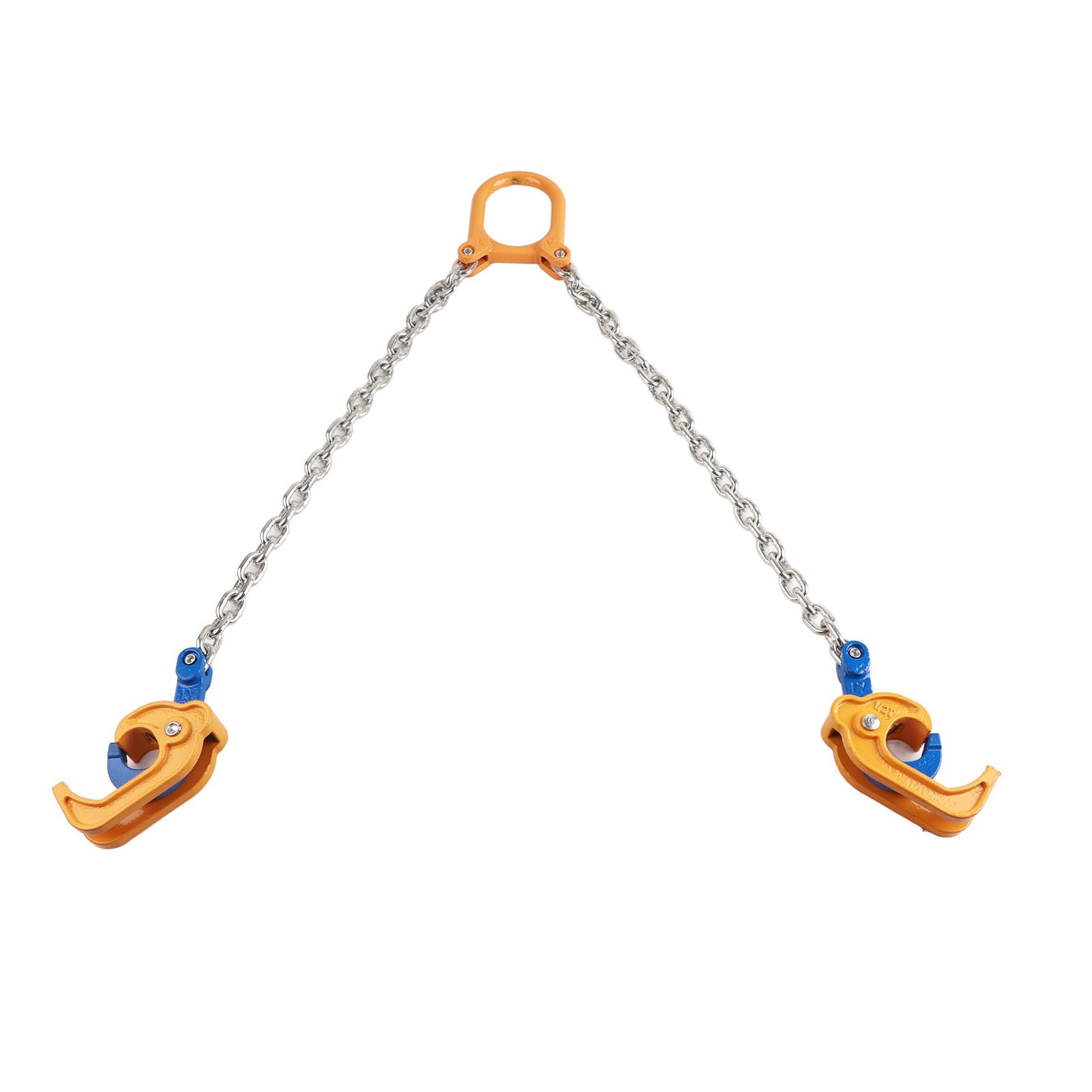 Natudeco 0.5Ton Chain Drum Lifter 2 Hooks Alloy Steel Industrial Drum Lifting Chains Tool for Crane Forklift