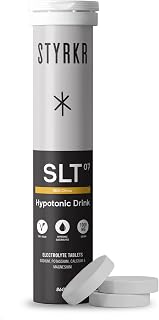 Electrolytes Tablets by Styrkr - Pack of 12 Hydration Tablets - 4X Higher Salts - Approved by Endurance Athletes - Advanced Quad-Blend Formulation - SLT07 12x per Tube