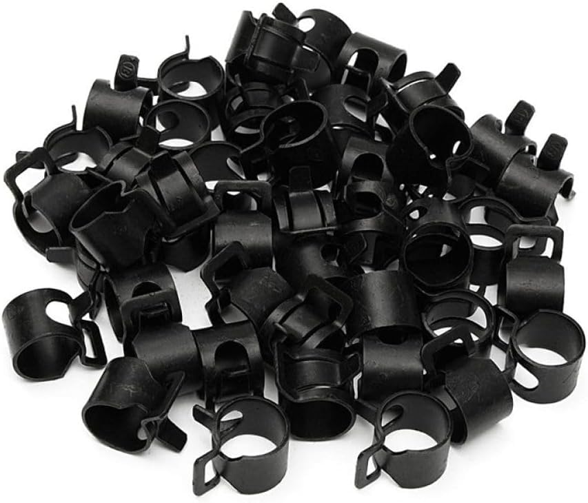 Morsetti per Tubi Flessibili, 50 Fascette stringitubo, for Tubo Carburante, for Acqua, for Aria, Clip a Molla M6-M20, M13(50pcs M15)