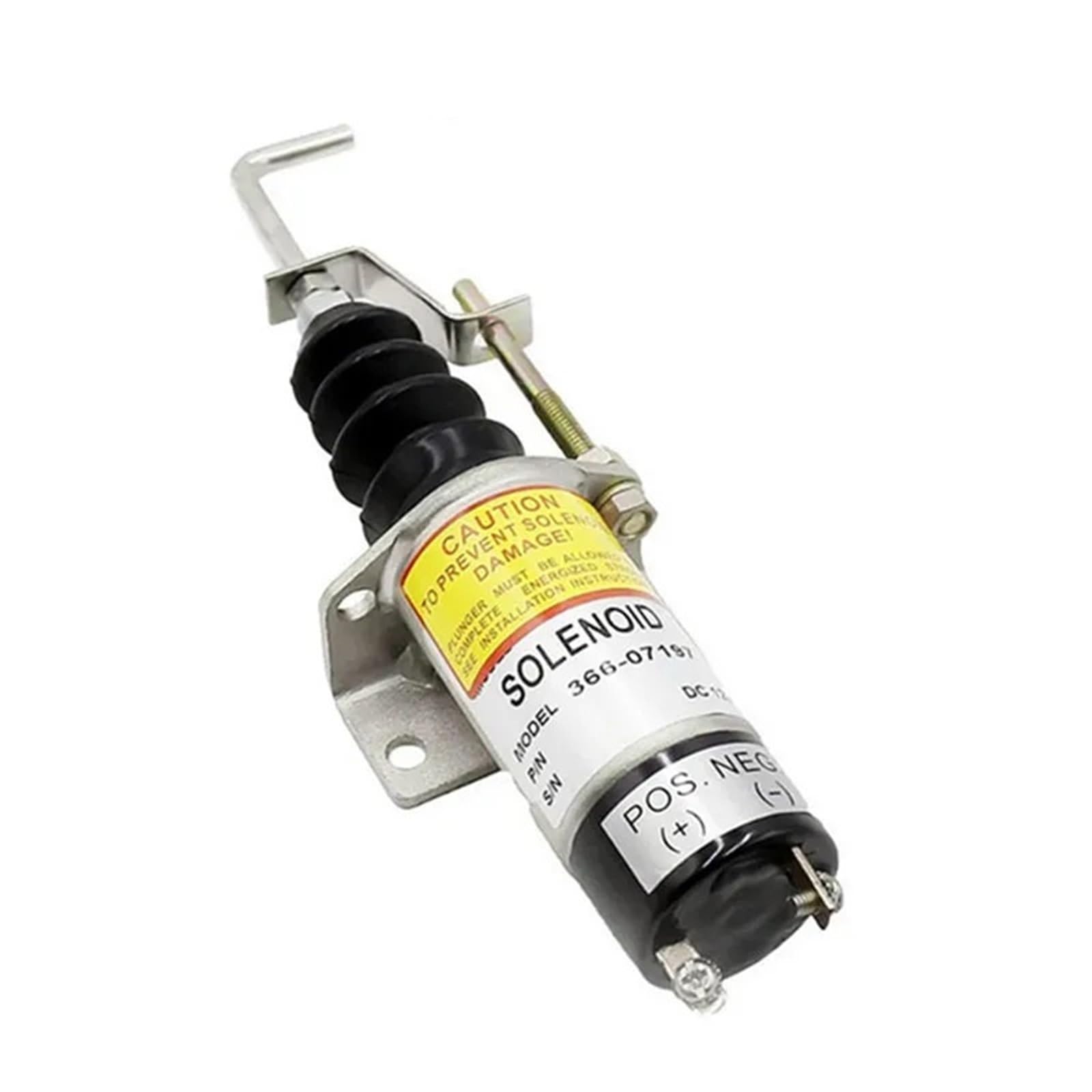 Yjcebgped 366-07197 24V 366-07197 Solenoid Valve Diesel Generator Engine Fuel Stop 12V 24V(366-07197 24V)