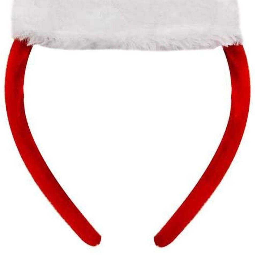 Mini sombrero de Papá Noel para adultos, gorro rojo con ribete blanco y bola – Papá Noel Papá Noel con accesorio para disfraz de Papá Noel (48 unidades)