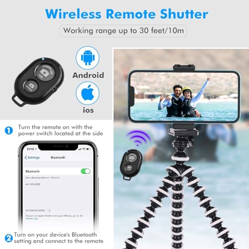Image of Gorilla Tripod Handheld for Photo Video Shooting YouTube Tiktok Reels|Travel Tripod Mobile Camera Stand Compatible with All Mobile Phones & Small Format Cameras (Gorilla+ Selfie Remote)