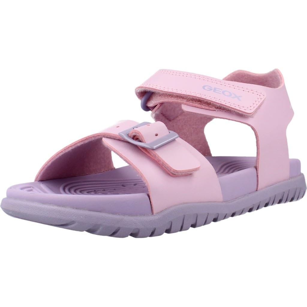 Geox Girl's J Sandal Fusbetto Gi, Pink Lilac, 12.5 UK