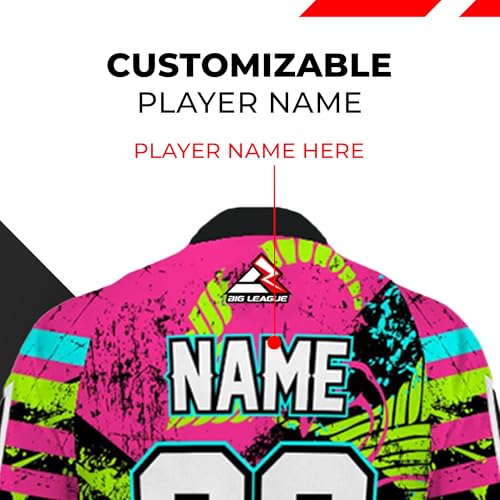Camiseta deportiva personalizada unisex Softball Softpitch con nombre y número impresos para hombres, mujeres y jóvenes talla YS-5XL miniatura 4