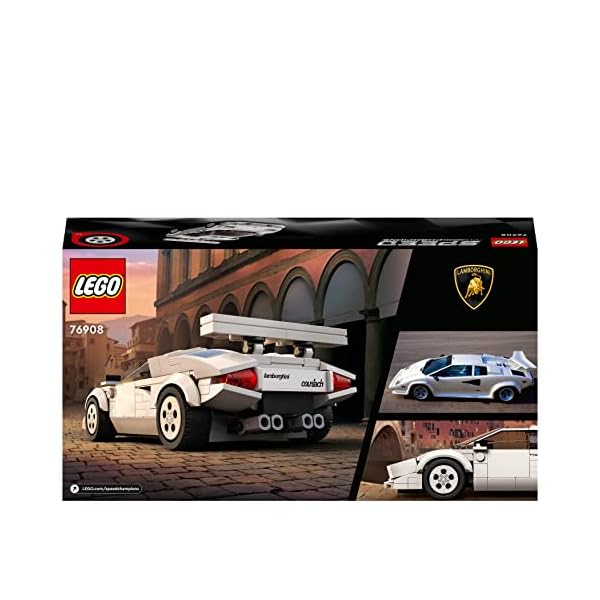 LEGO 76908 Speed Champions Lamborghini Countach Bausatz für Modellauto, Spielzeug-Auto, Rennwagen für Kinder ab 8 Jahre… – Bild 8