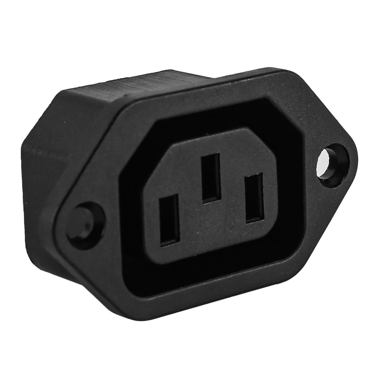 Gorise 2 Stück Kaltger?testecker Mit C14 Stecker 10A/250V Schwarz