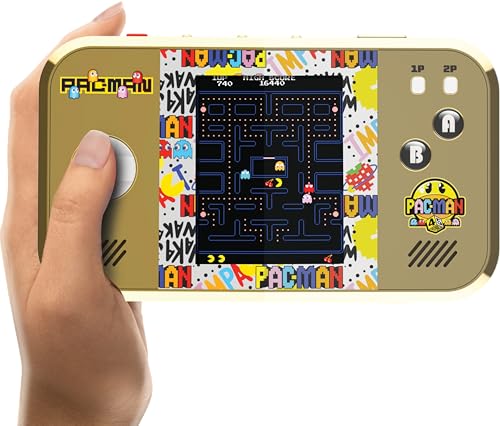 Image of My Arcade Pac-Man Pocket Player Max: Pac-Man Retro Gaming, Rechargeable Battery, 4 Classic Games in 1, Arcade Game
