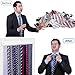Tie Rack Wall Mounted, Belt Rack Tie Organizer for Men with 20 Storage Hooks, Non Slip 180 Degree Rotating Tie Holder Belt Hanger for Closet/Wall Mount