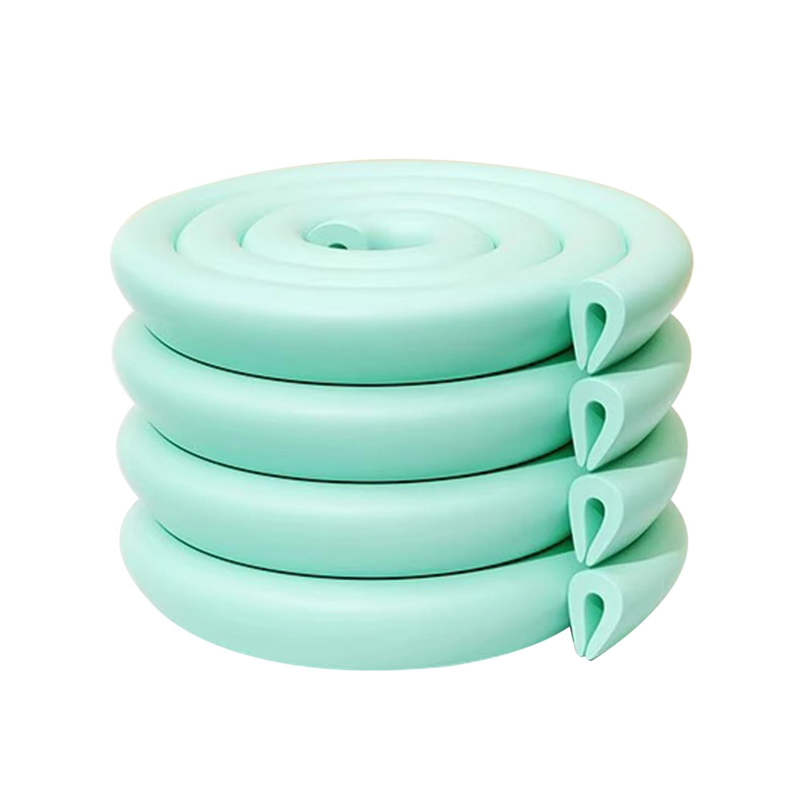 Protezione angolare a U, protezione per angoli di sicurezza per bambini, ad alta densità, processo professionale per scanalature, colore verde chiaro, 8 m