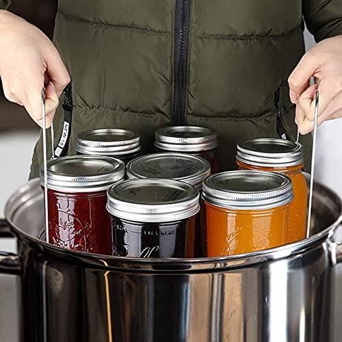 Kqcibz Canning Rack,Canning Jar Rack,Steamer Rack for Water Bath Canning or Pressure Canning,Fit for Kinds of Jars-Silver