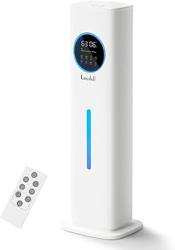 Humidifiers for Bedroom, 2.1Gal/8L Humidifier large room with Essential Oil Diffuser, Night Light, Top Fill Whole House Cool Mist Humidifiers for Plants Baby Kids Adults GreenhouseWhite