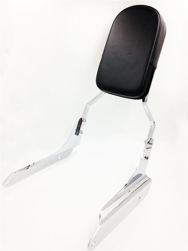 SMT-Flame Backrest Sissy Bar Leather Pad Compatible With 1998-2007 Honda Shadow Vlx 600 Vt600C [B00RUEBABW]