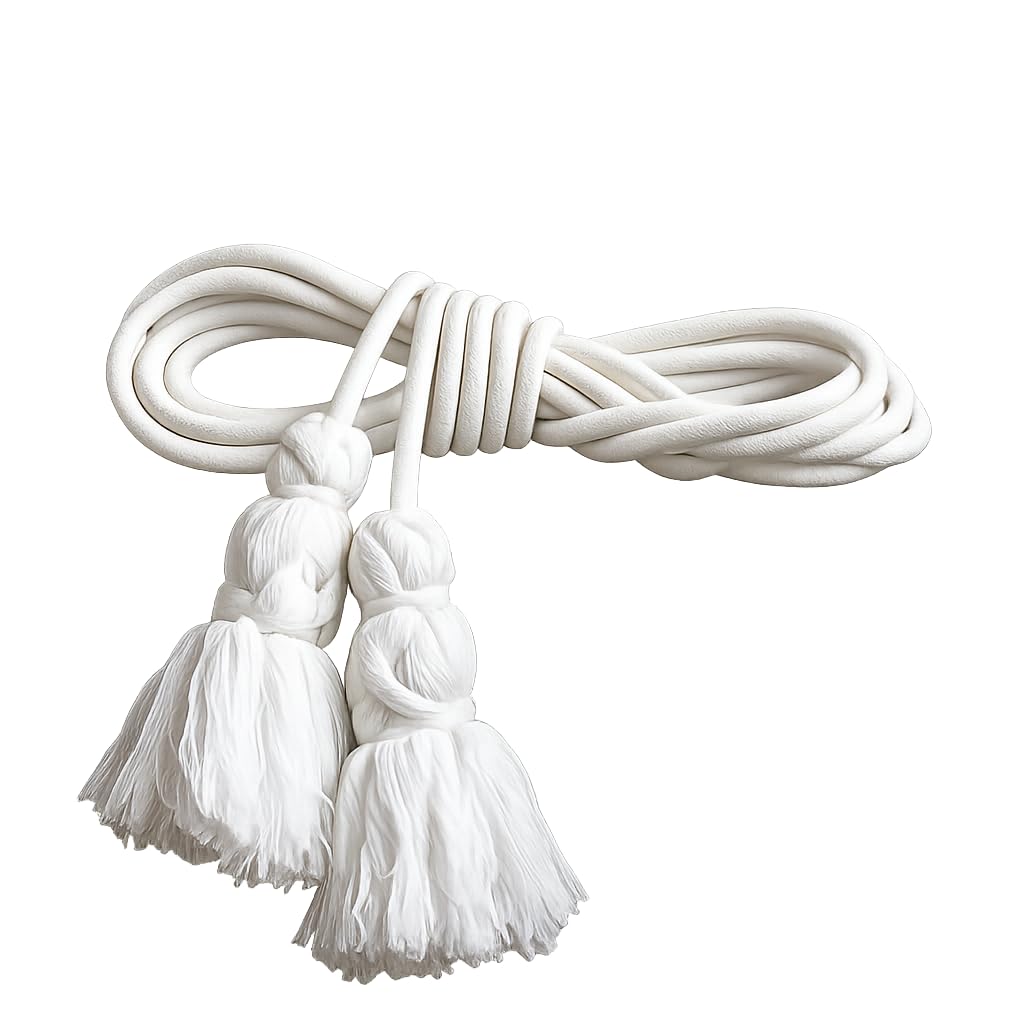 Church Supply Men's White 13Ft Priests Cincture - Colour For Priests And Altar Servers