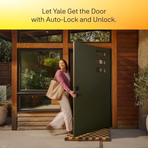 Image of Yale Security Assure Lock 2 Deadbolt, Black Suede Keyed Smart Entry Door Lock with Wi-Fi Connected Keypad for Code Entry and Remote Access, YRD410-WF1-BSP