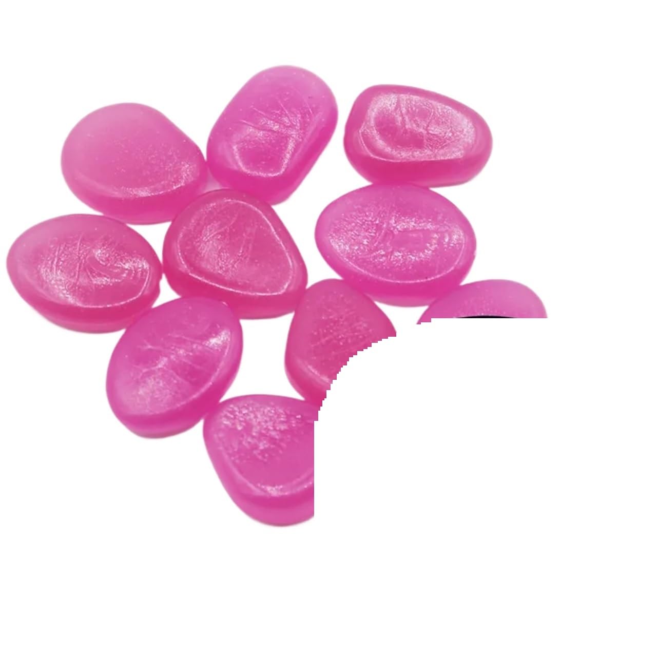 Garden Luminous Glowing Stone Decorative Pebbles Big Garden Decor Luminous Stones Glow in Dark Outdoor Fish Tank Decoration Pebble Rocks Aquarium Mix Color (Color : 07, Size : 12pcs)