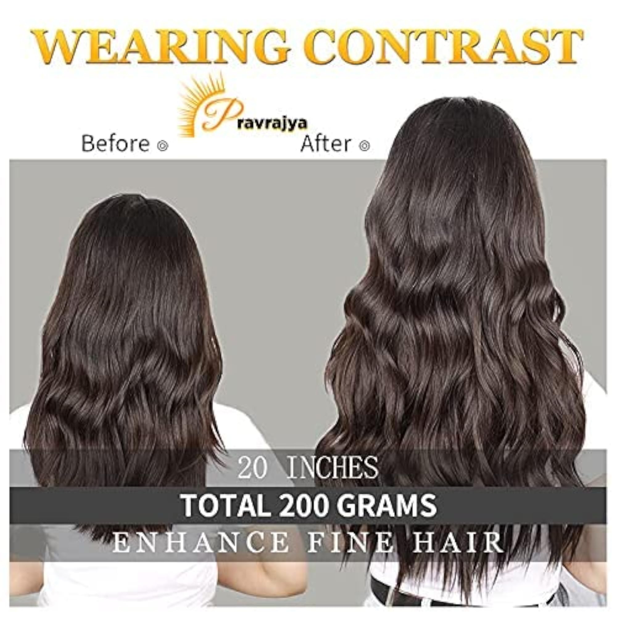 20 Inches Long Curly Hairpieces for Women