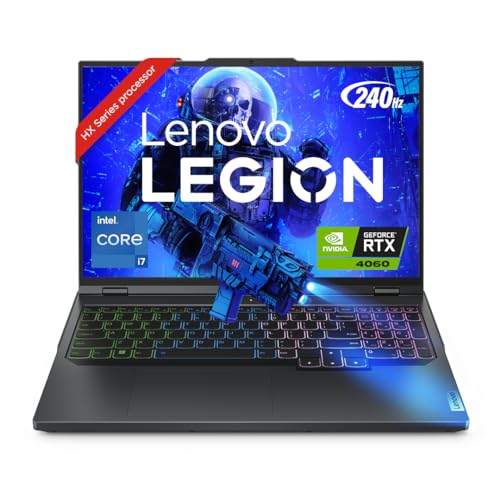Image of Lenovo Legion Pro 5 Intel Core i7-13700HX 16 inch (40.64cm) WQXGA-IPS 240Hz 500Nits Gaming Laptop (32GB /1TB SSD /Win 11 /Office 2021 /NVIDIA RTX 4060 8GB /Onyx Grey /2.55Kg), 82WK00LPIN + H200 Gaming Headset