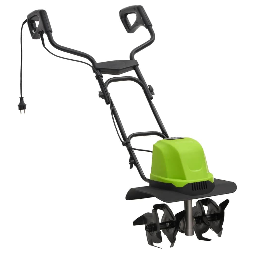 Motocultor eléctrico para jardín con 4 Cuchillas 800 W, Casa y jardín Jardín Maquinaria de jardinería Motocultivadores, Verde, 9.8kg