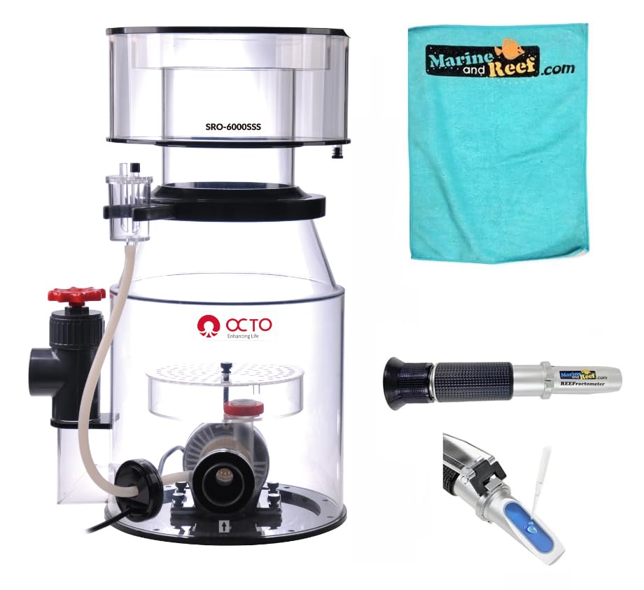 Reef Octopus SRO-6000SSS Space Saver Protein Skimmer Bundle (3 items)