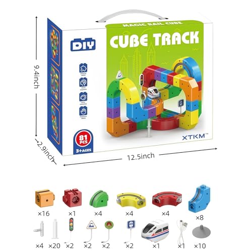 image for Xuvidem Magical Track Car Toys,Flexible Car Track Magical Train Set,DI