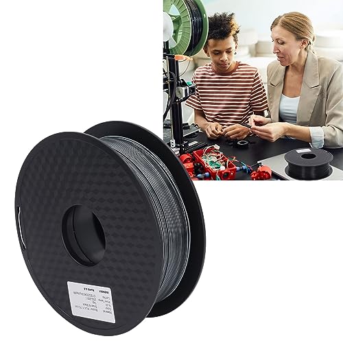 Filament PLA 1.75 mm argent noir impression 3D bobine consommable FDM - 8