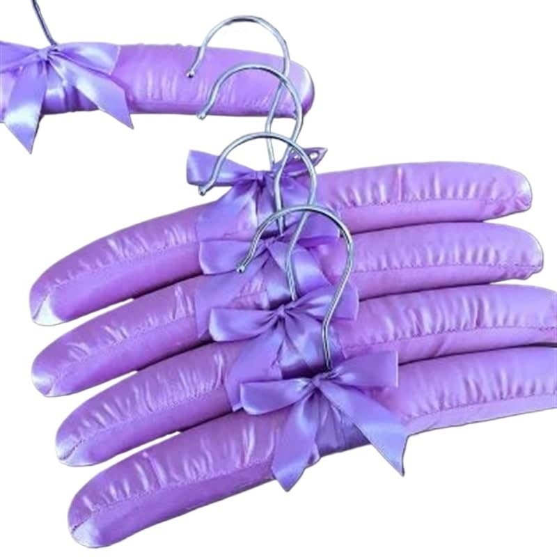 30/25 Cm Appendiabiti Imbottito In Raso Appendiabiti Avvolto In Seta