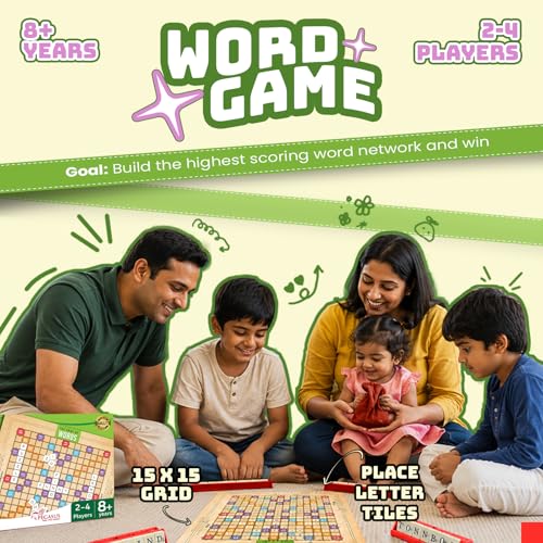 Image of Popcorn Games & Puzzles The Game of Words - Educational Vocabulary Learning Word Building Game for 8+ Years Kids & Family