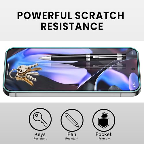 Image of ArmourPro Military-Grade Tempered Glass for Google Pixel 9 Pro - 9H Anti Scratch, Edge-to-Edge Coverage, HD Clarity, Smooth Touch, Case Friendly, Easy Installation Kit with Cable Protector