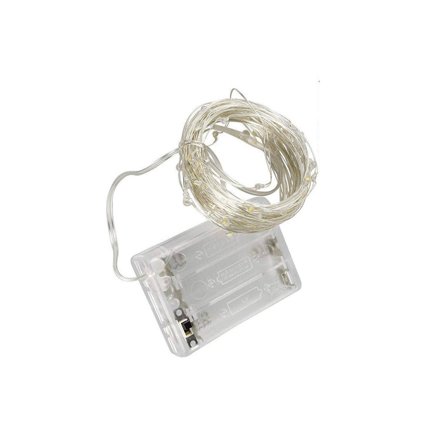 Brightium 3AA Battery Operated LED String Lights, 3 Meters, PVC and Copper, RGBY Colours, Ideal for Decoration and Holiday Atmosphere.