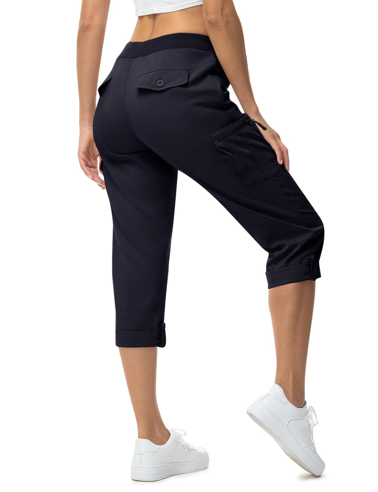 TBMPOY Women's Cargo Hiking Capris Pants