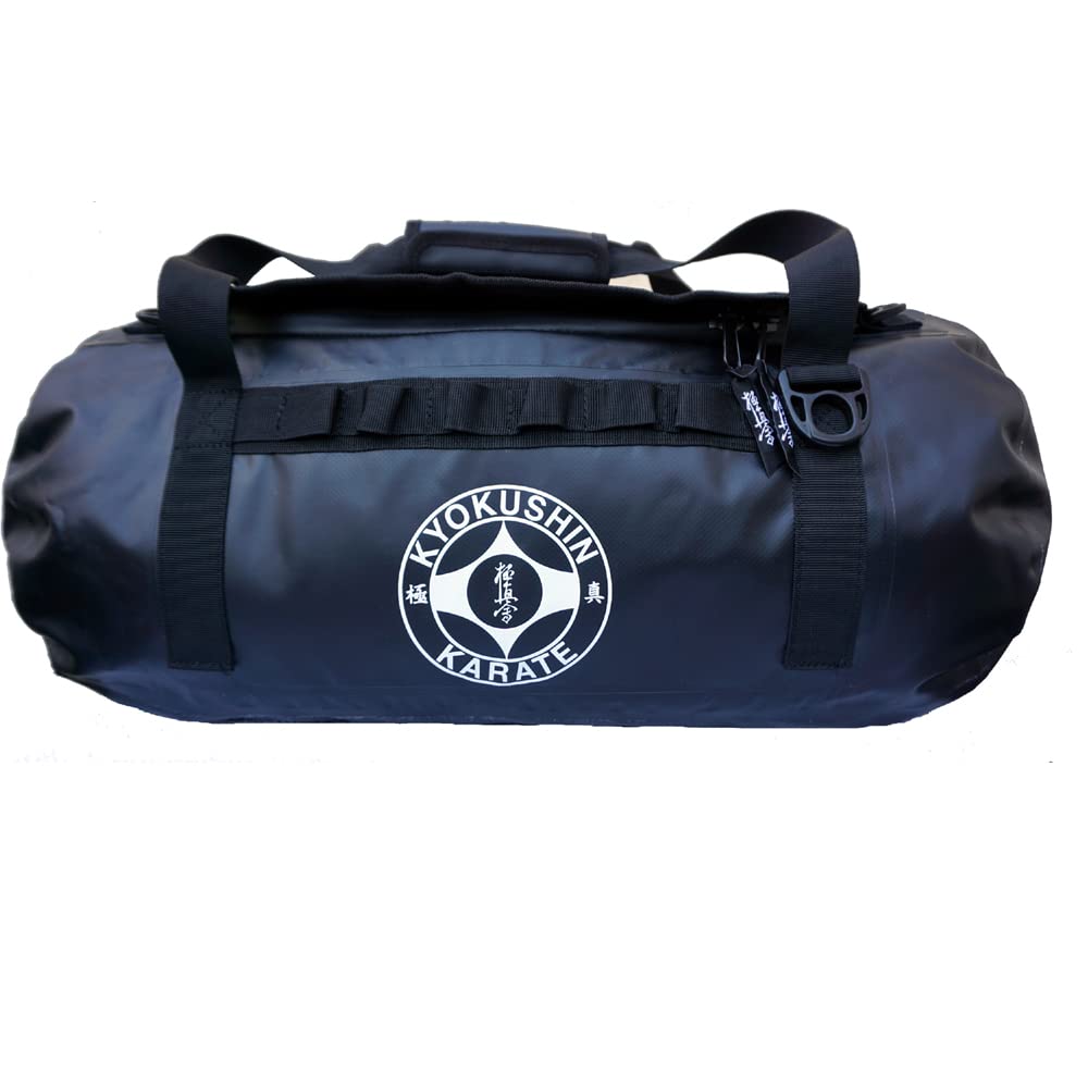 Kyokushin Kyokushinkai - Bolsa de deporte (50 litros), Negro , 60 cm x 29 cm x 29 cm
