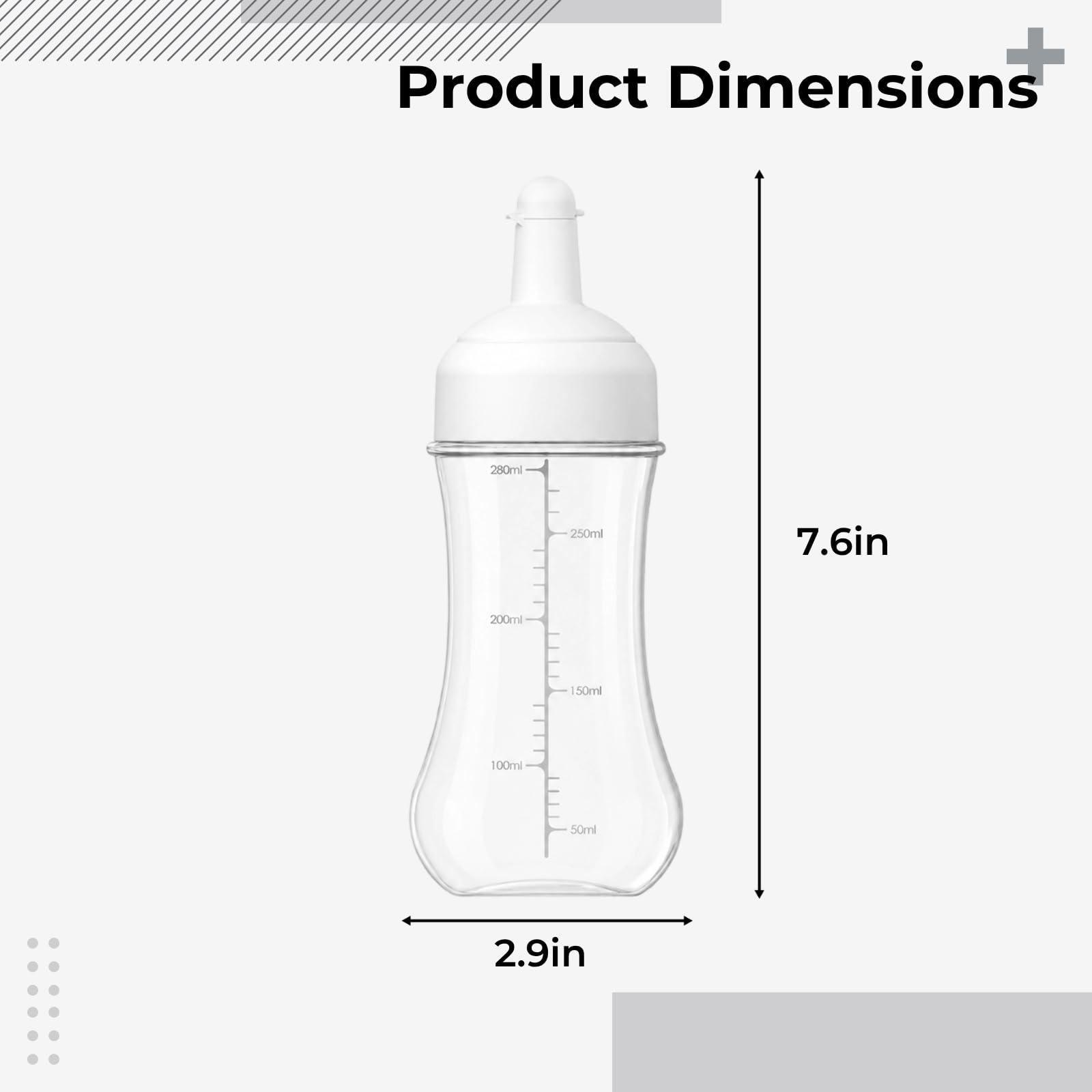 3 Stk. Soßen-Squeeze-Flaschen 350 ml, nachfüllbare Kunststoffflaschen mit Messmarkierungen, Küchen-Squeezer für Ketchup, Senf und BBQ, für Küche, Picknick und Gastronomie, 19,2 x 7,3 cm