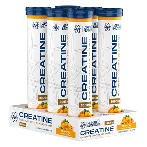 Applied Nutrition Creatine Effervescent Tablets – Creatine Monohydrate With Flavour - Increases High-Intensity Physical Performance - 96 Effervescent 