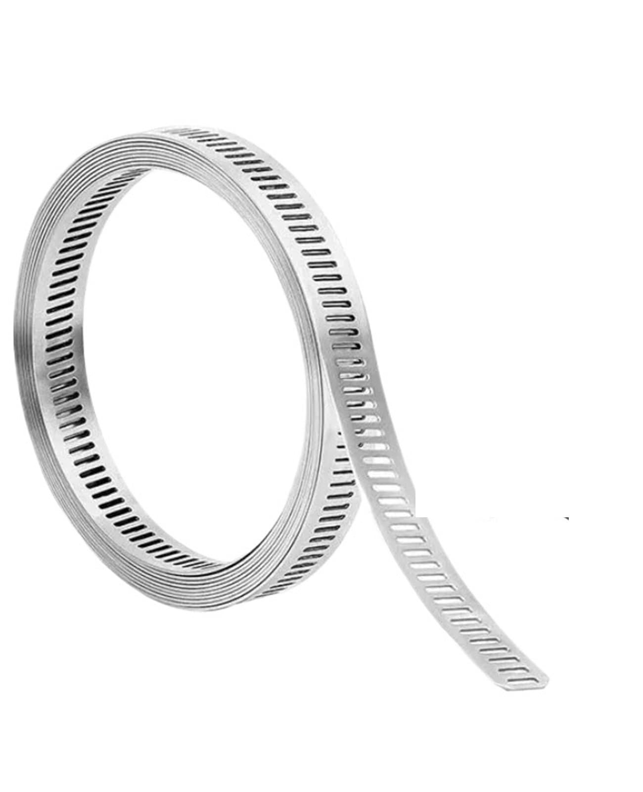 Collier de serrage à vis sans fin ajustable 12.7mm anti-corrosion pour jardin