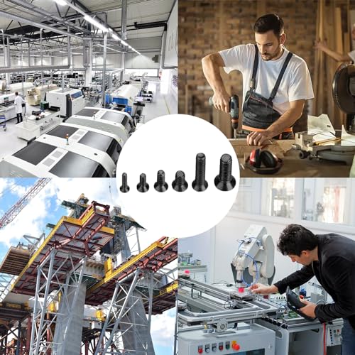 Vwoqiy 1240 Stück Kleine Schrauben Sortiment Kit, Senkkopfschrauben, Mikroschrauben Maschinenschrauben, Gewindeschrauben Set, Brillenschrauben, Uhrenbrille Computer Schrauben, M1.4/M1.7/M2/M2.5/M3