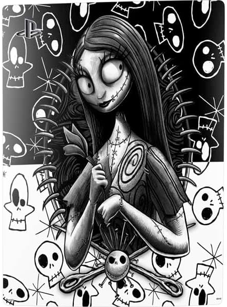 Skinit Decal Gaming Skin Compatible with PS5 Digital Edition Console - Officially Licensed Disney The Nightmare Before Christmas Sally Art Design