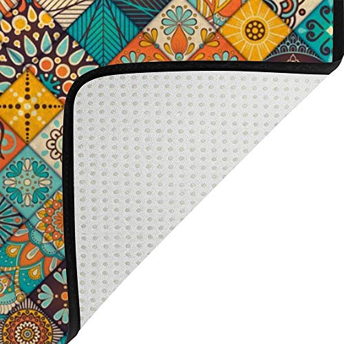 Tapis pour chambre à coucher et salon Ruchen grand format 183x121 cm chaleureux