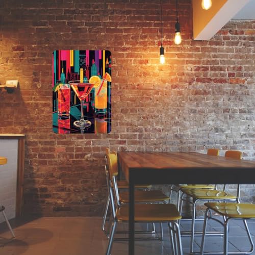 Image of Zesta Bathroom Decor Items Washroom Decor Tin Sign | Aesthetic Posters Wall Poster for Bedroom | Magnetic Cafe Decoration Items /Restaurant Decorations Items | Quirky Home Decor Bar Accent (Bar (4))