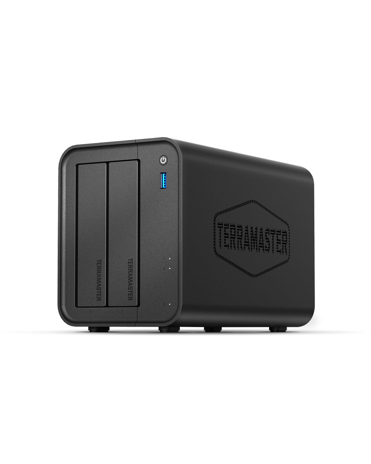 TERRAMASTER F2-425 2-Bay NAS Storage -Intel x86 Quad-Core CPU, 4GB RAM, 2.5GbE LAN, Network Attached Storage Multimedia Server per Utenti Domestici (Diskless)
