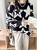 Y2K Baggy Sweater Downtown Girls Emo Goth Star Clo... #2