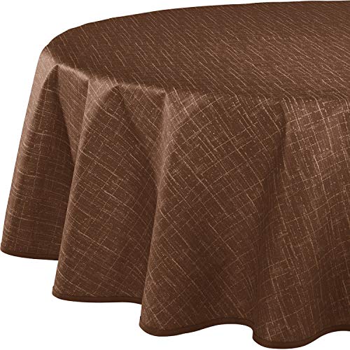 Erwin Müller Tischdecke Wuppertal braun Größe oval: 140x190 cm