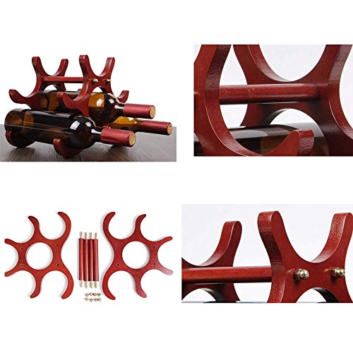 Soporte Retro de Madera Sólida para Botellas de Vino miniatura 6